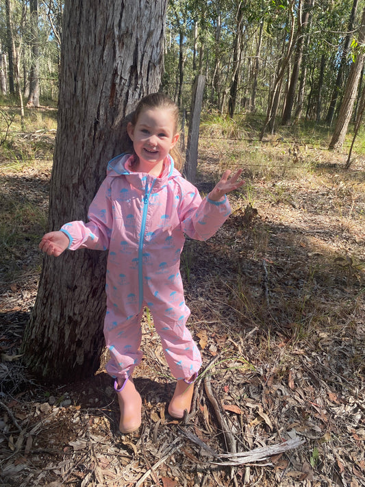 Pink Puddleplay Puddlesuit Size 3